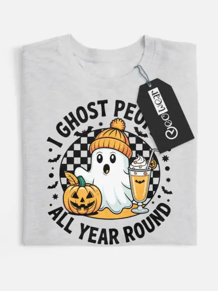 Introvert Ghost T-Shirt – Funny I Ghost People All Year Round Tee - Image 10