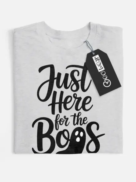 Just Here for the Boos Shirt – Funny Ghost Tee for Halloween Parties - Image 1