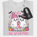 pink ghost breast cancer shirt