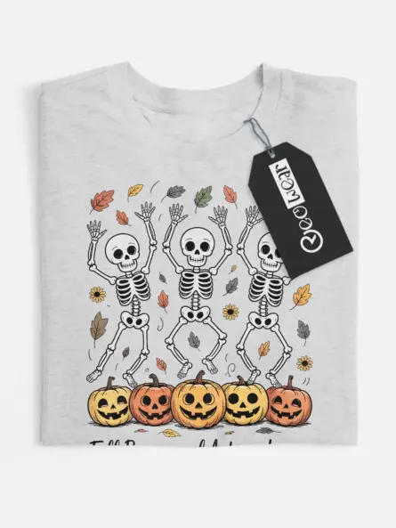 dancing skeleton fall shirt