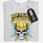 electrician skull shirt