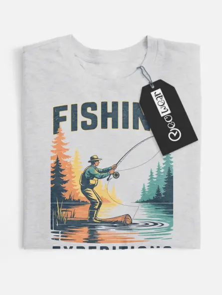 retro fishing t shirt
