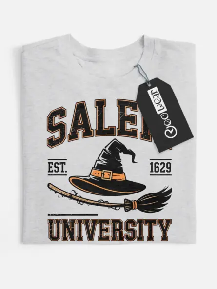 Bold Salem University Witch Shirt – Vintage Academia Tee - Image 1