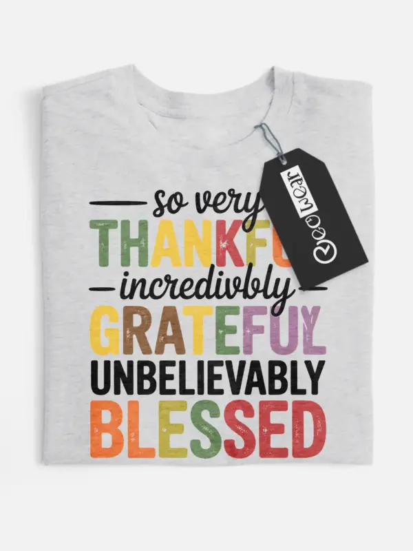 thankful grateful blessed t-shirt