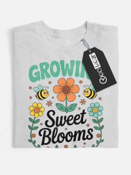whimsical flower t-shirt for kids