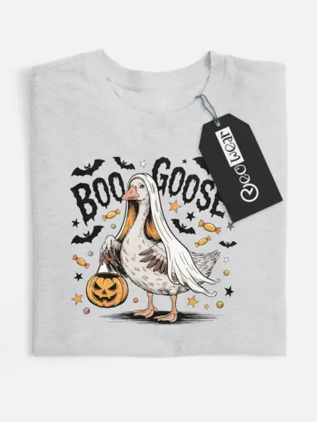 Spooky Goose T-Shirt – Funny BOO GOOSE Halloween Tee - Image 7