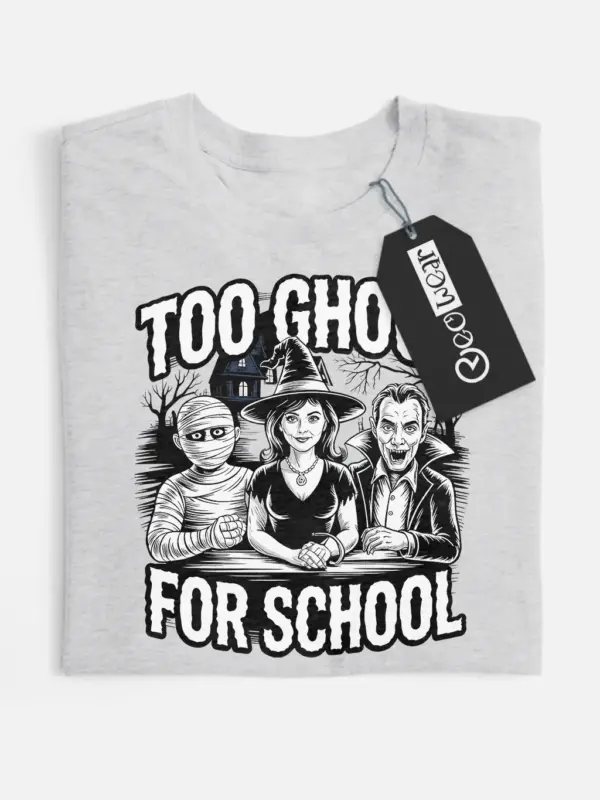 too ghoul for school t-shirt