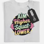women's squat motivation t-shirt