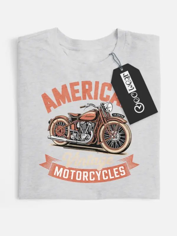 american vintage motorcycle t-shirt