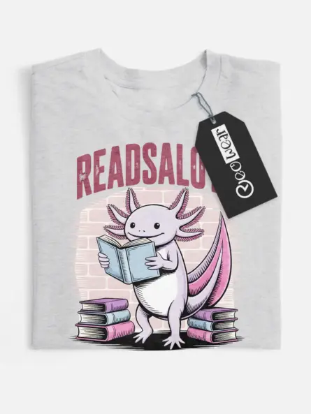 axolotl reading shirt