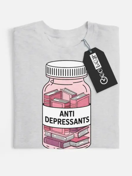 books are my antidepressants shirt