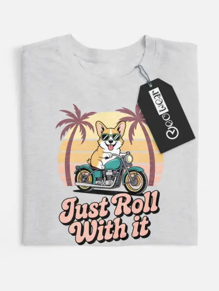 corgi motorcycle t-shirt