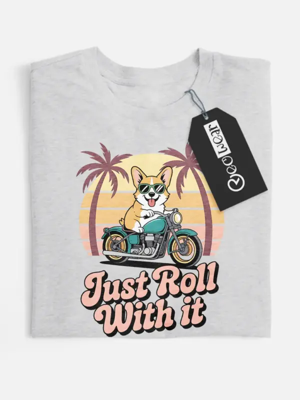 corgi motorcycle t-shirt