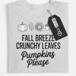 crunchy leaves shirt