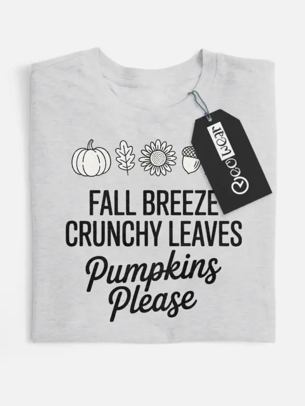 crunchy leaves shirt