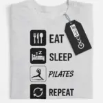 eat sleep pilates t-shirt