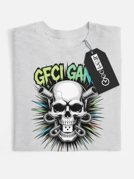 electrician skull t-shirt