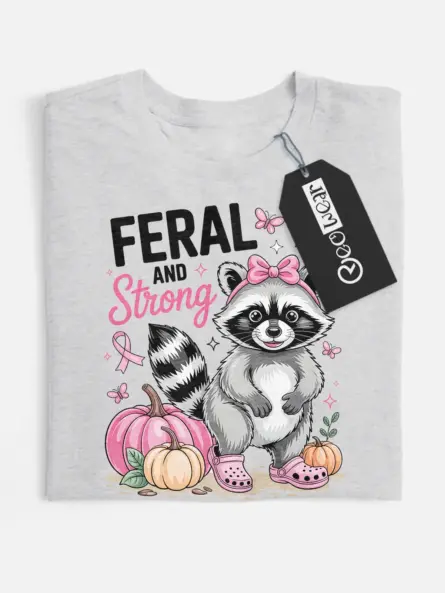 feral and strong raccoon shirt