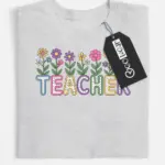 floral teacher shirt
