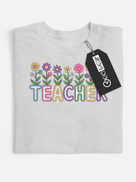 floral teacher shirt