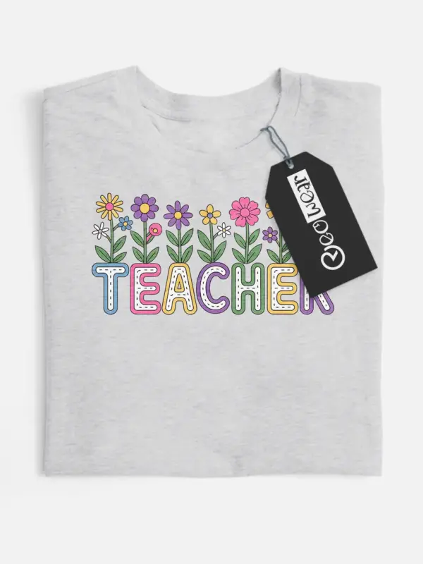 floral teacher shirt