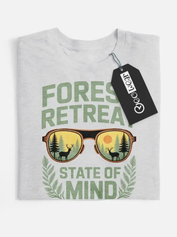 forest retreat state of mind t-shirt