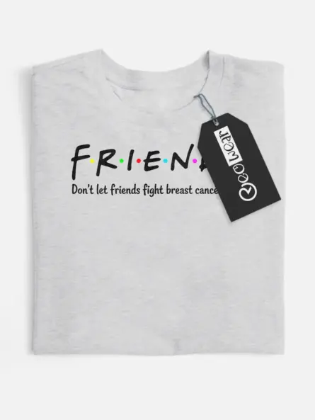 friends don't let friends breast cancer alone shirt