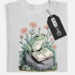 frog reading shirt