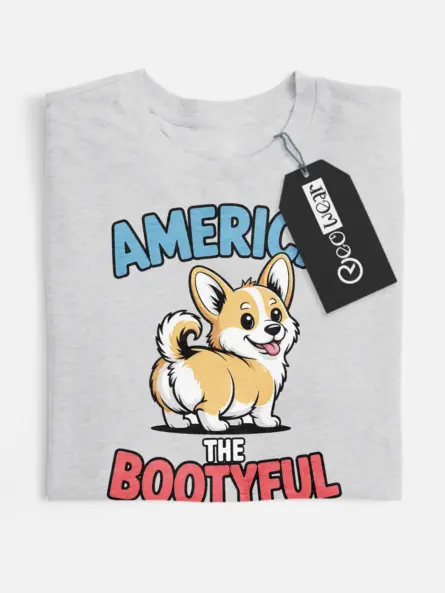 America The Bootyful – Funny Patriotic Dog Shirt for Corgi Fans - Image 10