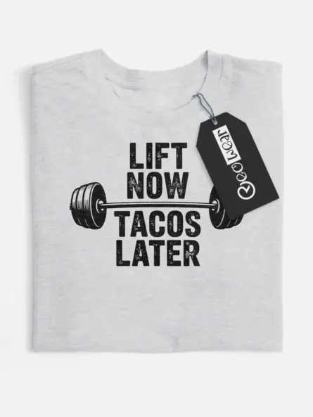 funny taco gym t-shirt