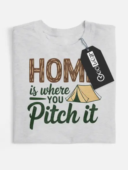 home is where you pitch it shirt