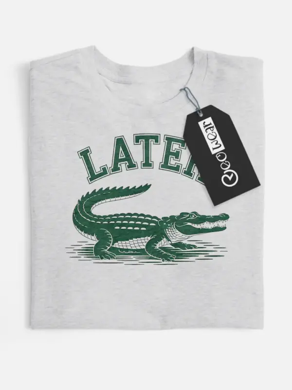 minimalist alligator t-shirt