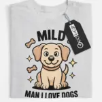 mild man I love dogs shirt
