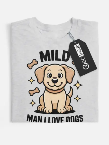 mild man I love dogs shirt
