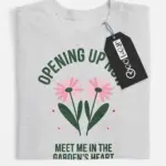 minimalist daisy garden t-shirt