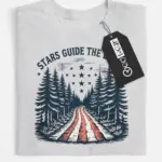 patriotic forest American flag t-shirt