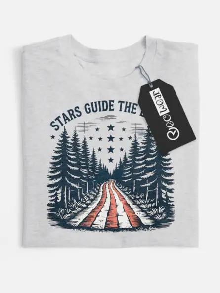 patriotic forest American flag t-shirt