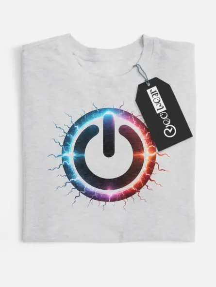 power button t-shirt