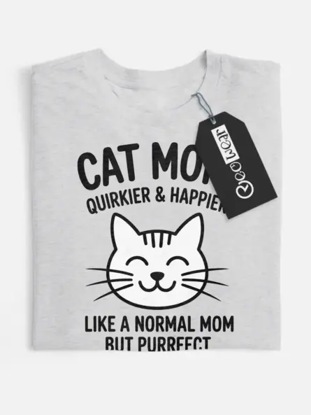 quirky cat mom shirt