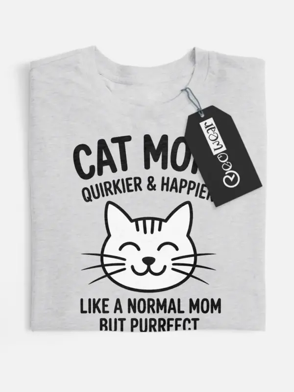 quirky cat mom shirt