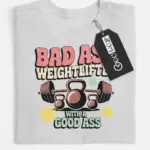 retro weightlifter t-shirt