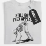 skeleton yoga shirt