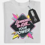 electrician neon retro t-shirt