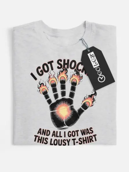 funny electric shock t shirt