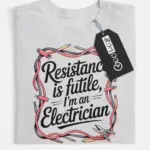 funny electrician t-shirt vintage