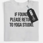 funny yoga studio shirt