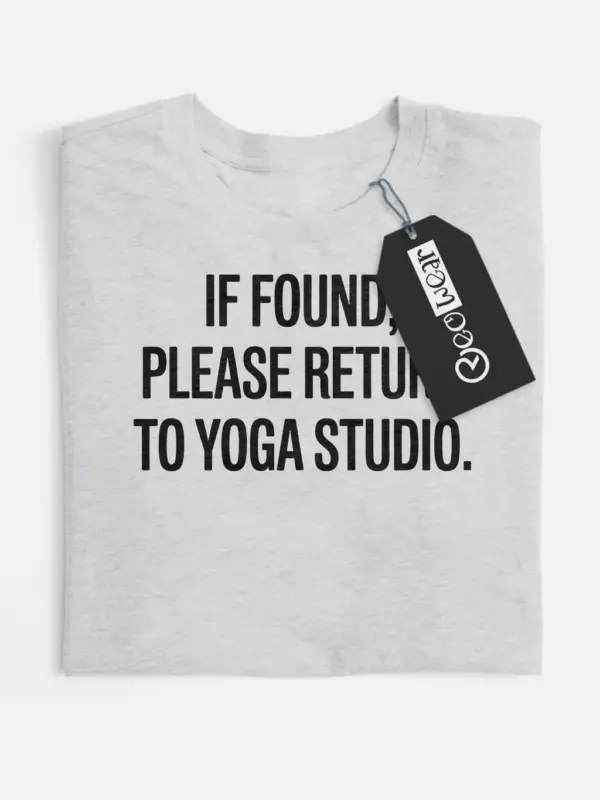 funny yoga studio shirt