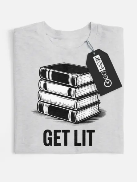 get lit book shirt
