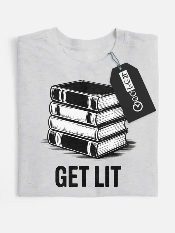 get lit book shirt
