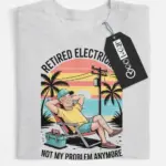 retired electrician t-shirt